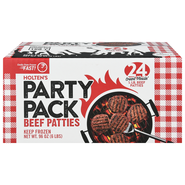 Frozen Meat & Seafood Holten Meats Beef Patties, Party Pack hero