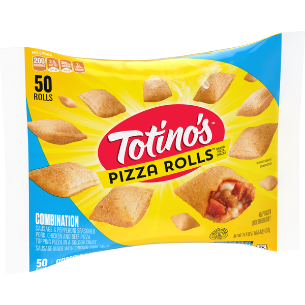 Frozen Appetizers & Sides Totino's Pizza Rolls Combination Flavored Frozen Snacks hero