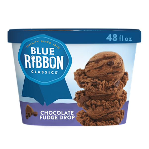 Ice Cream & Ice Blue Ribbon Classics Chocolate Fudge Drop  Frozen Dessert hero