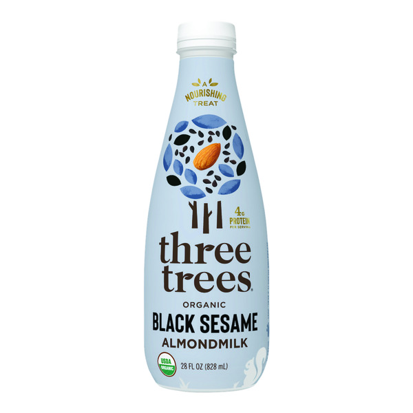 Refrigerated Three Trees Organic Black Sesame Almond Milk hero