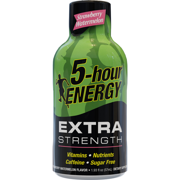 Energy & Sports Drinks 5-hour ENERGY Energy Drink, Extra Strength, Strawberry Watermelon Flavor hero