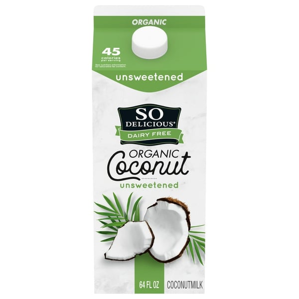 Soy & Lactose-Free So Delicious Dairy Free Organic Coconut Milk Beverage Unsweetened hero