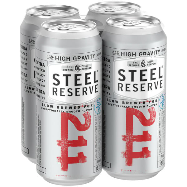 Beers & Coolers Steel Reserve Malt Liquor Beer hero