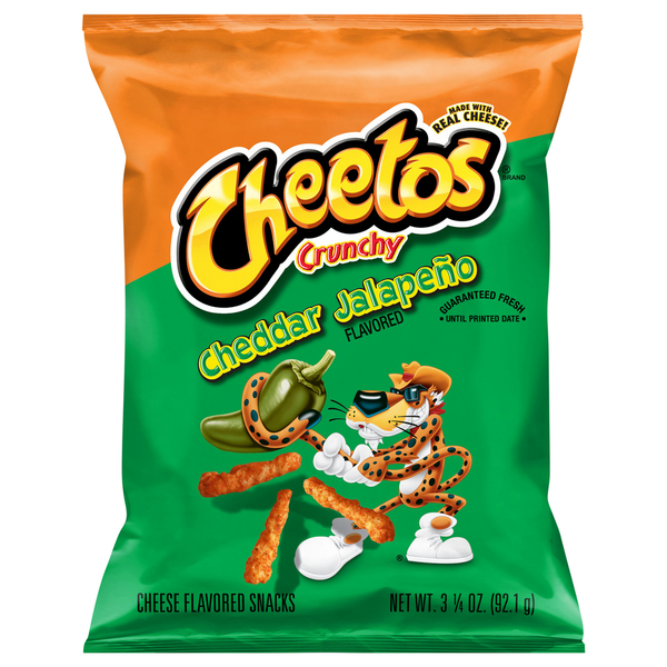 Chips & Pretzels Cheetos Cheddar Jalapeno Cheese Flavored Snacks hero