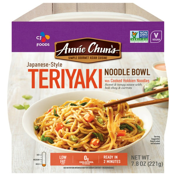 Asian Foods Annie Chun's Teriyaki Noodle Bowl hero