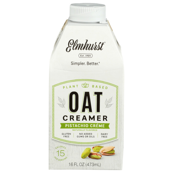 Refrigerated Elmhurst Pistachio Crème Oat Creamer hero