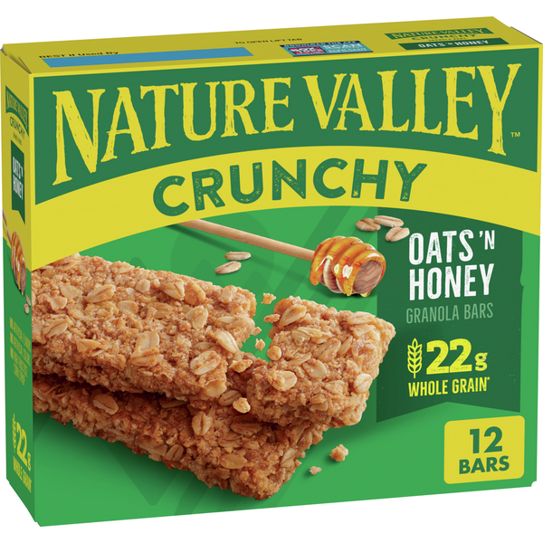 Breakfast & Cereal Nature Valley Oats 'n Honey Crunchy Granola Bars hero