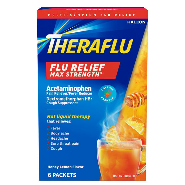 Theraflu Daytime Flu Medicine for Flu Symptom Relief hero