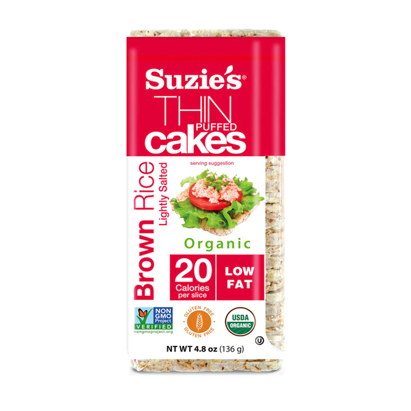 Crackers Suzie's Lightly Salted Brown Rice Thin Cakes hero