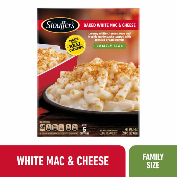 Dry Pasta Stouffer's Family Size Baked Macaroni And Cheese Frozen Dinner hero