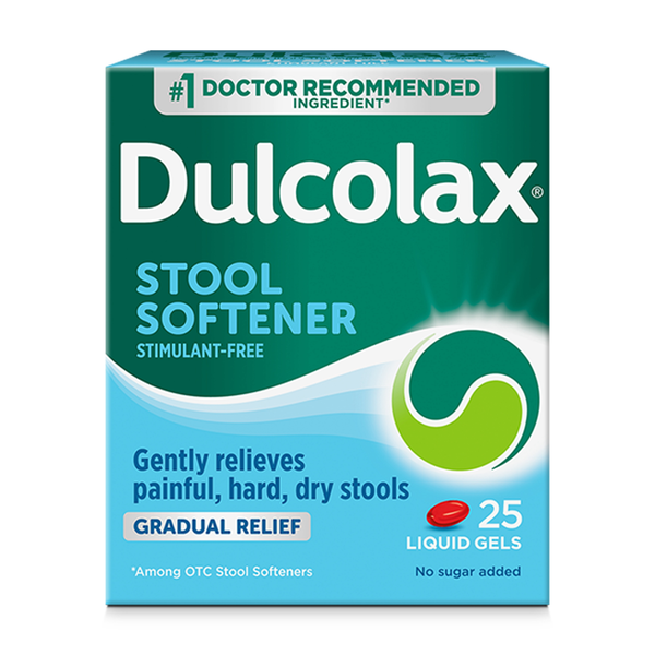 Digestion Dulcolax Stool Softener Laxative Liquid Gel Capsules hero