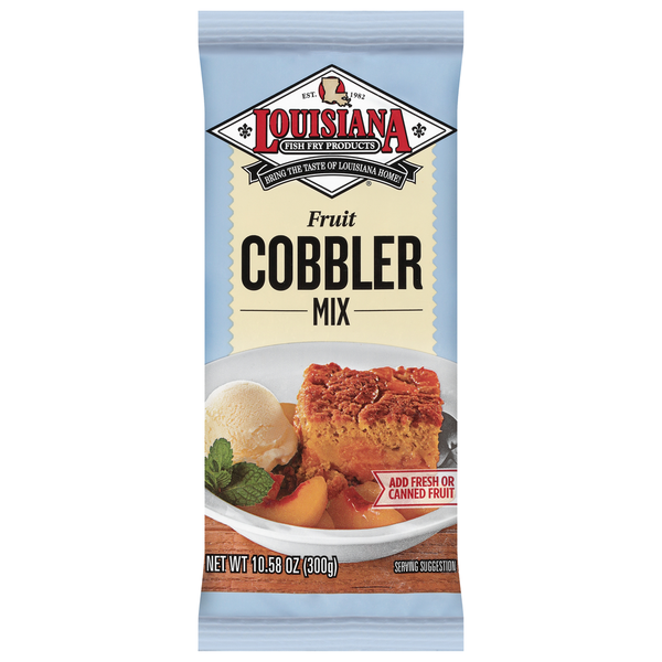 Doughs, Gelatins & Bake Mixes Louisiana Fish Fry Products Cobbler Mix, Fruit hero