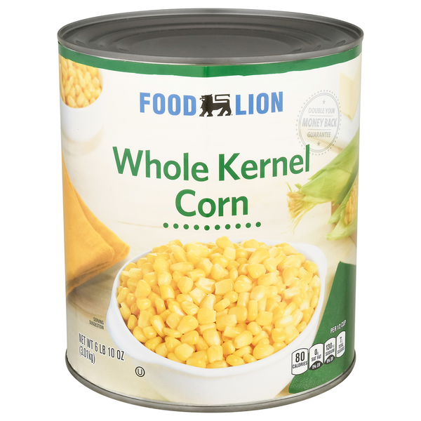 Canned & Jarred Vegetables Food Lion Whole Kernel Corn hero