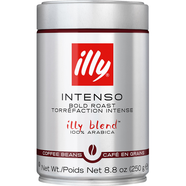 Coffee Grounds and Whole Beans illy Coffee, 100% Arabica, Beans, Bold Roast, Intenso hero