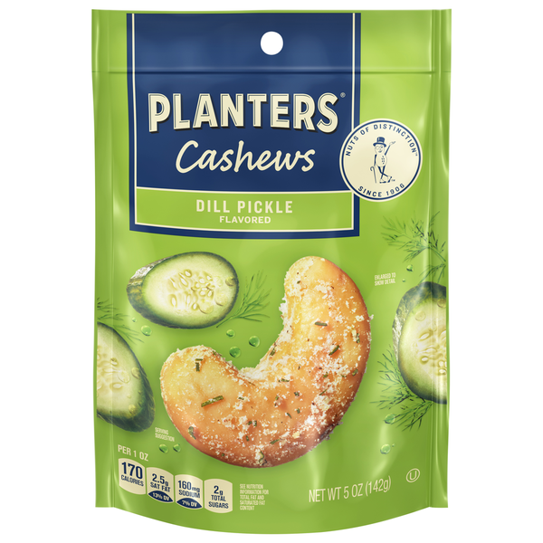 Planters Cashews, Dill Pickle Flavored hero