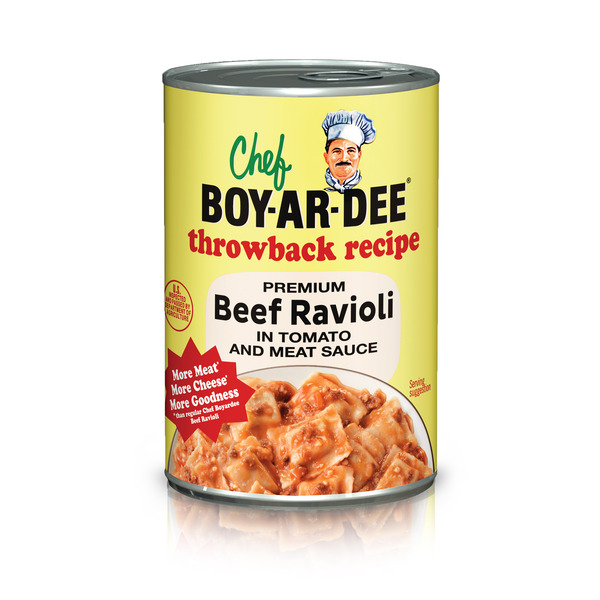 Packaged Meat Chef Boyardee Beef Ravioli Throwback Recipe hero