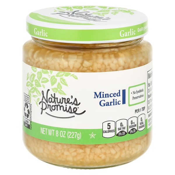 Canned & Jarred Vegetables Nature's Promise Minced Garlic hero