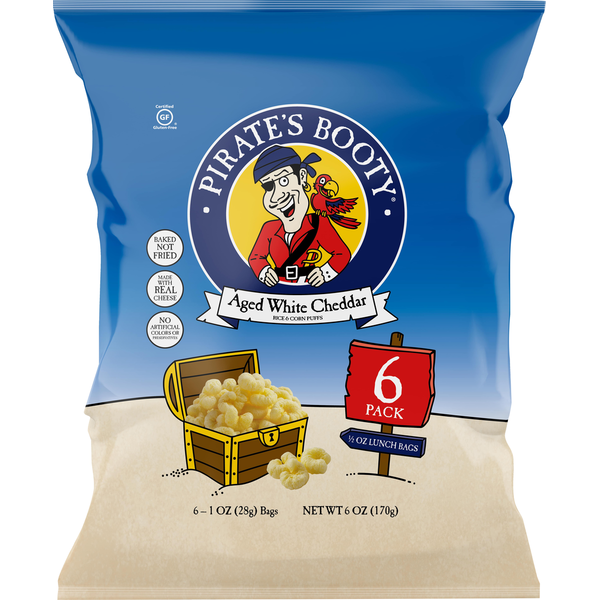 Chips & Pretzels Pirate's Booty Aged White Cheddar hero