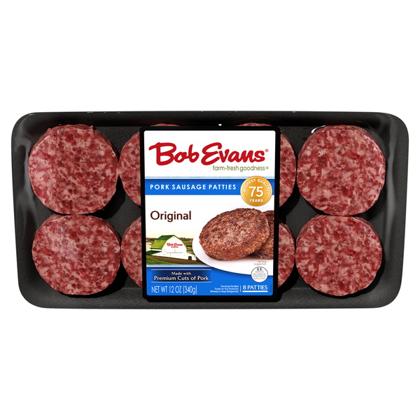 Bacon & Breakfast Meat Bob Evans Farms Pork Sausage Patties, Original hero