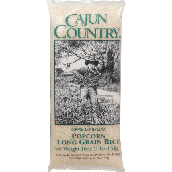 Grains, Rice & Dried Goods Cajun Country Rice, Long Grain, Popcorn hero