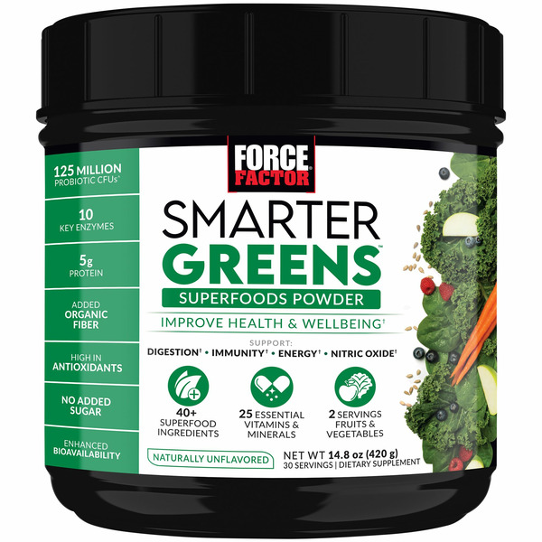 Green Food Blends Force Factor Smarter Greens Powder - Naturally Unflavored hero