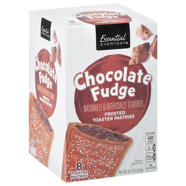 Essential Everyday Toaster Pastries, Chocolate Fudge, Frosted hero