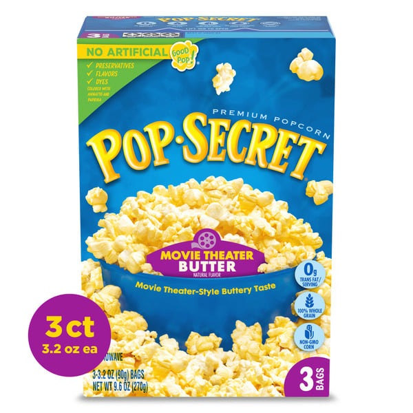 Popcorn & Jerky Pop Secret Movie Theater Butter Microwave Popcorn hero