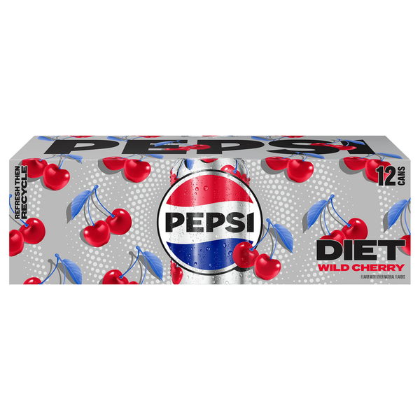 Soft Drinks Diet Pepsi Cola, Wild Cherry hero