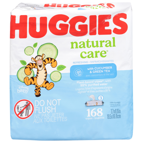 Diapers & Wipes Huggies Natural Care Refreshing Scented Baby Wipes hero