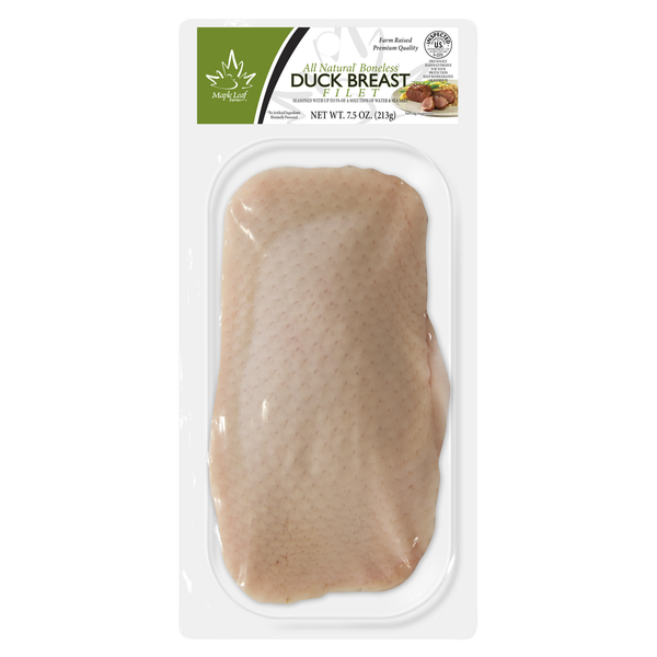 Packaged Meat Maple Leaf Farms Boneless Duck Breast, Frozen, VSP Pack hero