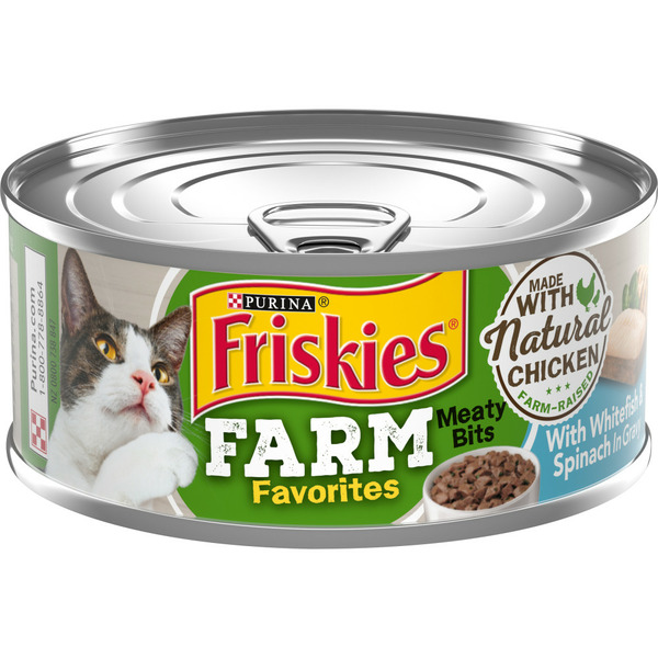 Purina Friskies Gravy Wet Cat Food, Farm Favorites Meaty Bits With Whitefish hero