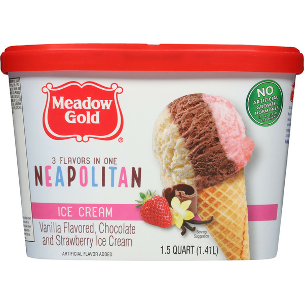 Ice Cream & Ice Meadowgold Neapolitan Ice Cream hero