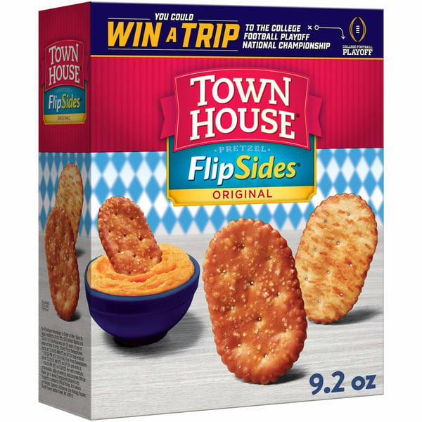 Crackers Town House FlipSides Oven Baked Crackers, Lunch Snacks, Snack Crackers, Original hero