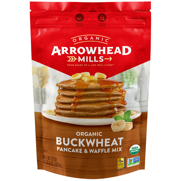 Hot Cereal & Pancake Mixes Arrowhead Mills Organic Buckwheat Pancake Mix And Waffle Mix hero