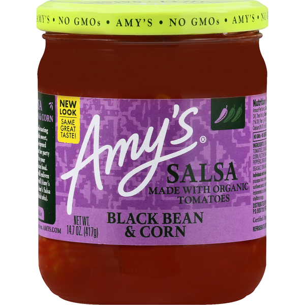 Dips & Salsa Amy's Kitchen Black Bean & Corn Salsa hero