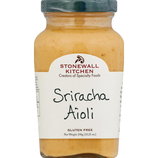 Condiments Stonewall Kitchen Aioli, Sriracha hero