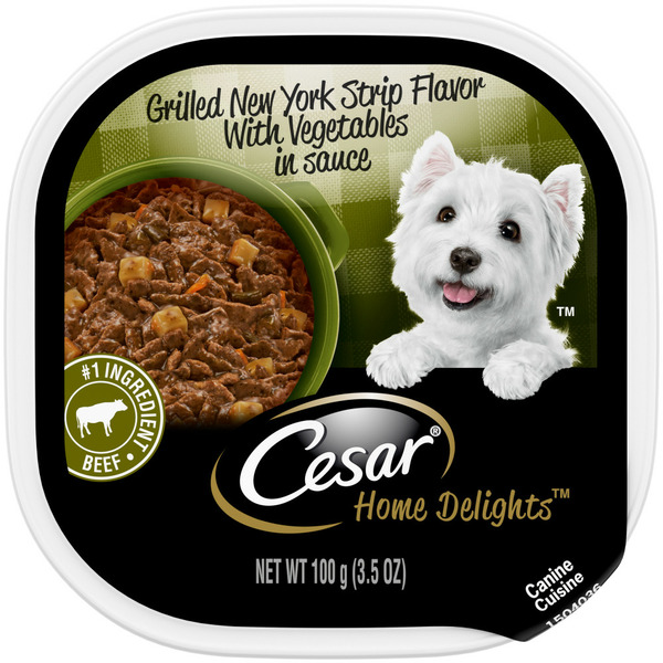 Dog Food Cesar Home Delights Soft Wet Dog Food Grilled New York Strip hero