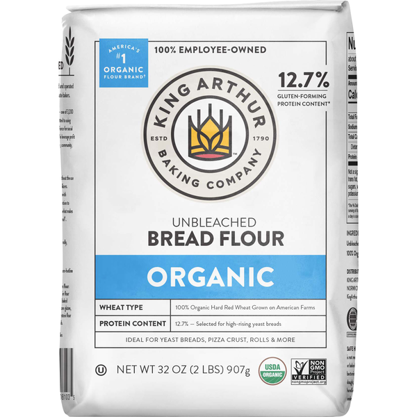 Baking Ingredients King Arthur Baking Company Bread Flour, Organic, Unbleached hero