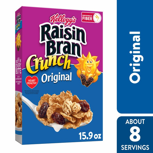 Cereal Raisin Bran Breakfast Cereal, Family Breakfast, Fiber Cereal, Original hero