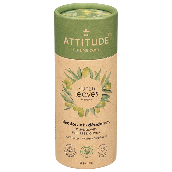 Deodorants ATTITUDE Deodorant, Olive Leaves hero