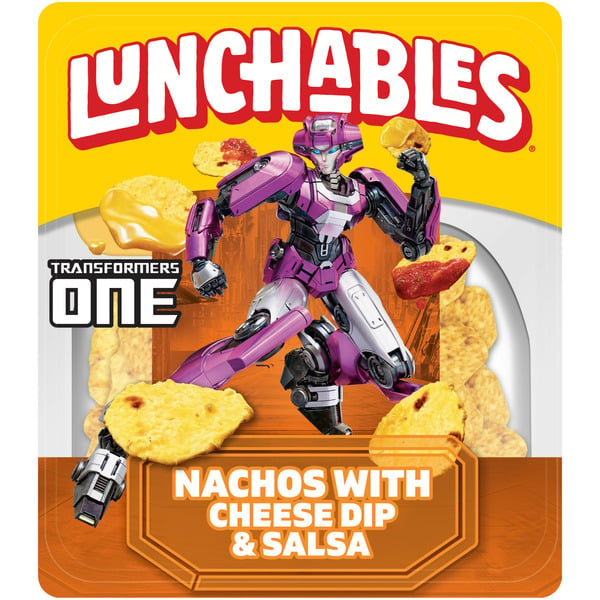 Lunch Meat-Prepackaged Lunchables Nachos Cheese Dip & Salsa Kids Lunch Snack Kit hero