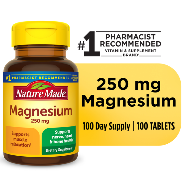 Vitamins & Supplements Nature Made Magnesium Oxide 250 mg Tablets hero