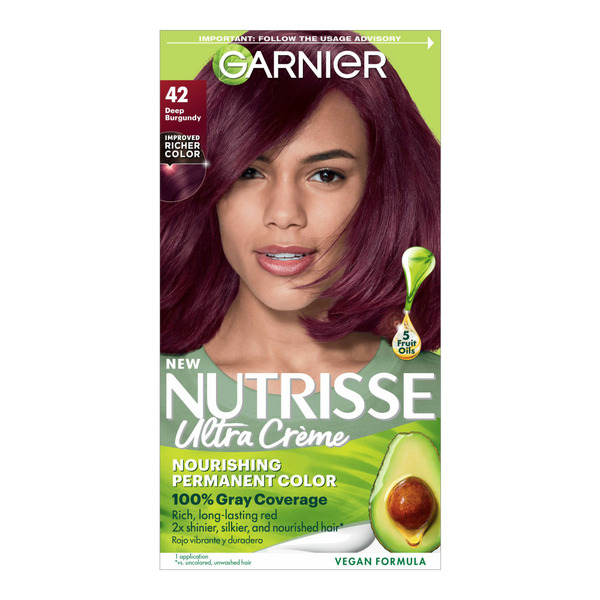 Hair Care Garnier Nourishing Hair Color Creme, 42 Deep Burgundy (Black Cherry) hero