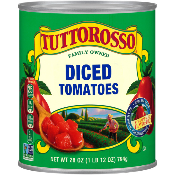 Canned & Jarred Vegetables Tuttorosso Diced Tomatoes hero