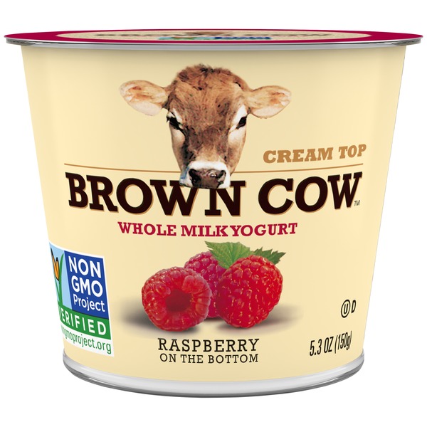 Yogurt Brown Cow® Whole Milk Yogurt Raspberry hero