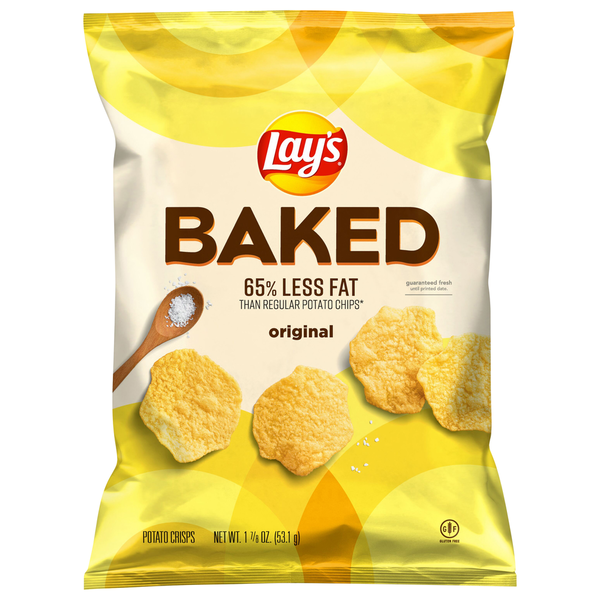 Chips & Pretzels Lay's Baked Potato Chips, Original hero