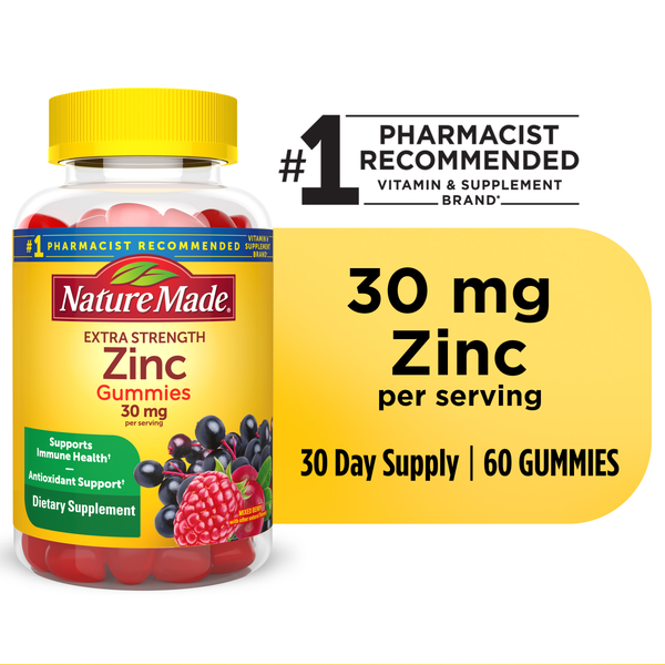 Nature Made Extra Strength Zinc 30 mg Gummies hero