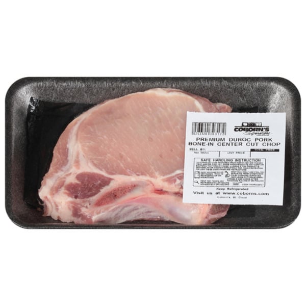 Packaged Meat Meat Service Counter PB Duroc Pork Center Cut Bone In Chop - From Our Service Counter hero