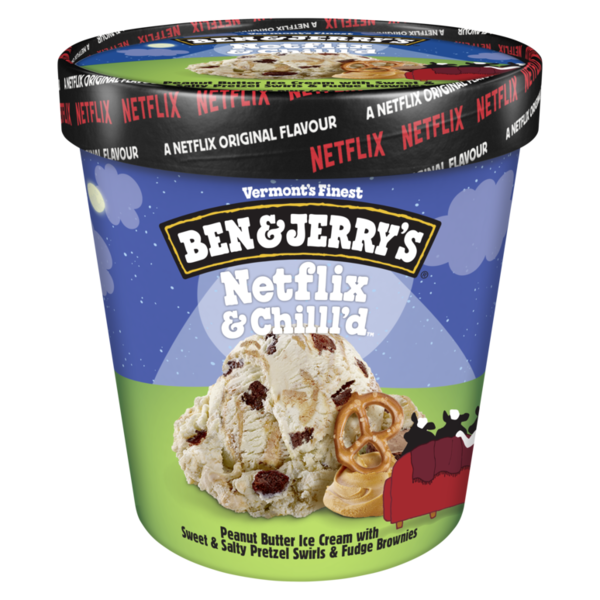 Ice Cream & Ice Ben & Jerry's Netflix & Chilll'd™ Peanut Butter Ice Cream Pint hero