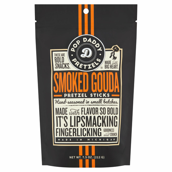 Chips & Pretzels Pop Daddy Pretzels Smoked Gouda Pretzel Sticks hero